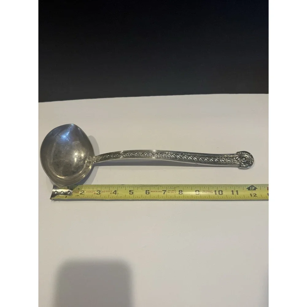 Vintage Godinger Silver Plate Soup Punch Ladle 12.5